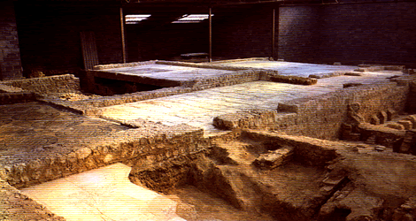 Restos arqueológicos de la Villa de Quintanilla de la Cueza (Palencia)