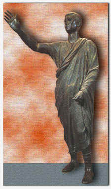 El orador (Il arringatore), bronce del s. I a.C.