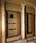 Reconstruccin de la biblioteca de la Villa Adriana, Museo de la Civilizacin Romana, Roma.