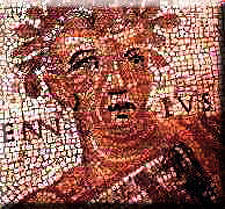 Ennio en un mosaico, Landesmuseum, Trveris