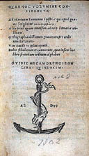Metamorfosis de Ovidio, edicin de Aldo Manuzio (1502)