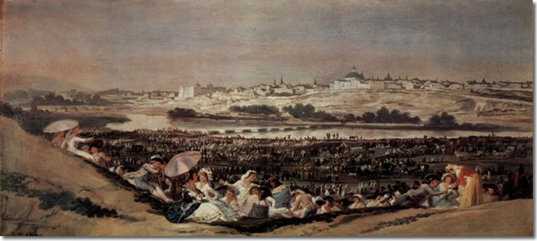 La romería de San Isidro, de Francisco de Goya (1788). 