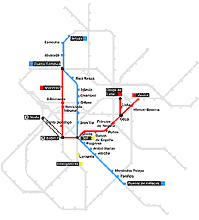 Mapa de metro de Madrid 1936